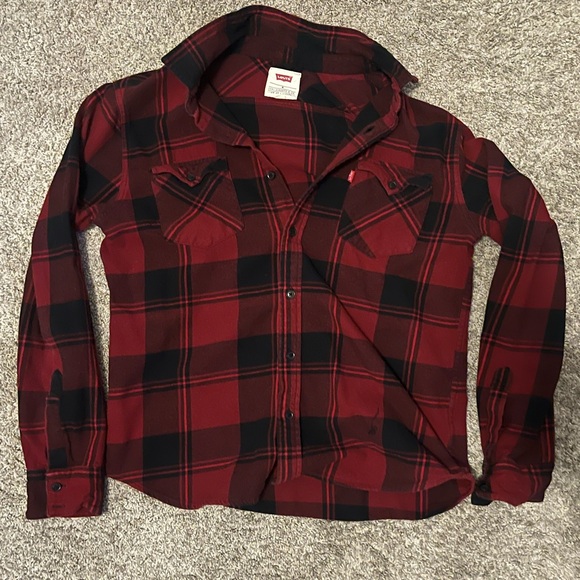 Levi's Red and Black Checkered Shirt - Picture 1 of 4